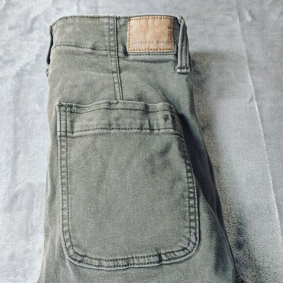 American Eagle Next Level Stretch High Rise Leggings Womes 6 Grey Cargo Gorpcore - Picture 6 of 10